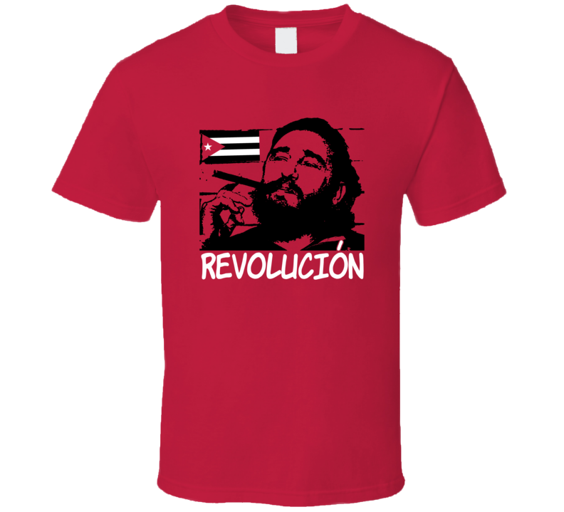 Fidel Castro Revolucion Socialist Communism Cuba Support Trending Fan T Shirt