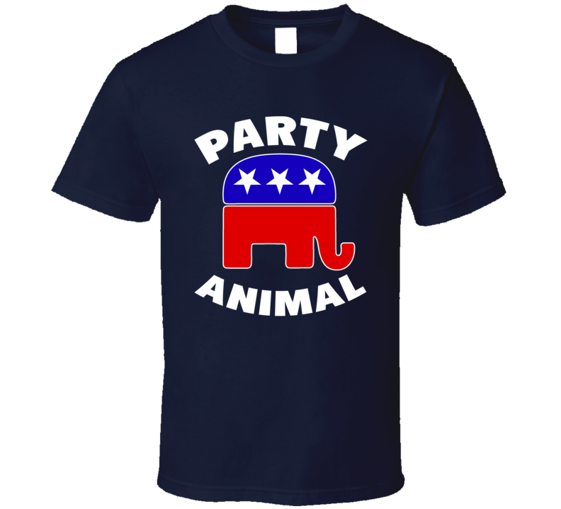 Party Animal GOP Republican USA President Trump Fan T Shirt