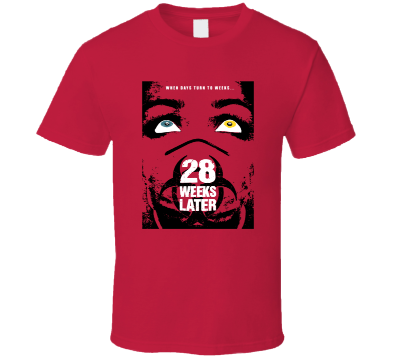 28 Weeks Later Zombie Movie British Scary Film Fan Tranding T Shirt