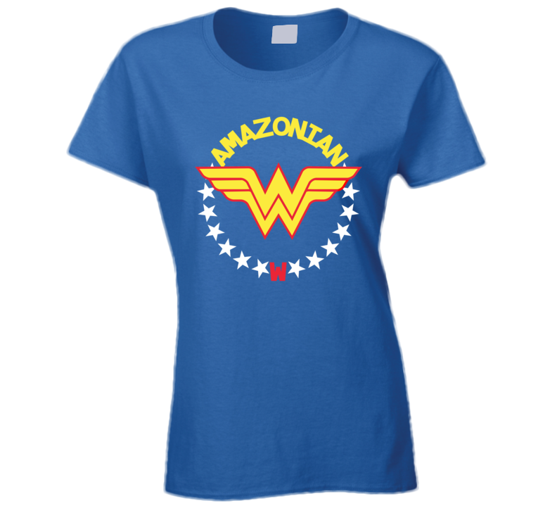 Wonder Woman Amazonian Super Hero Parody Gym T Shirt