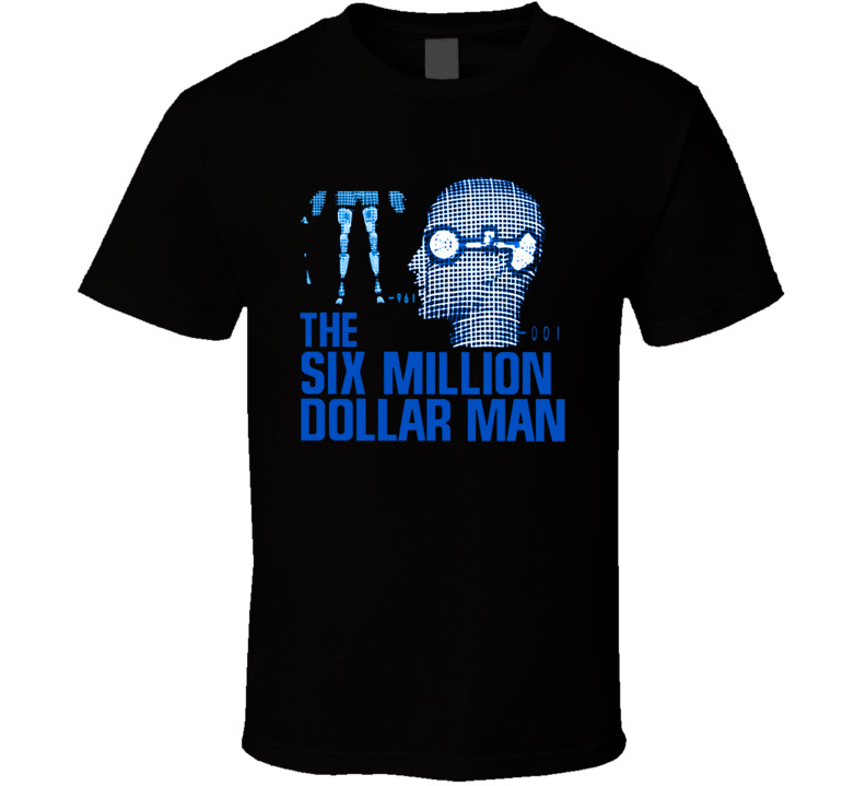 Six Million Dollar Man Retro 70s Bionic Man TV Fan T Shirt