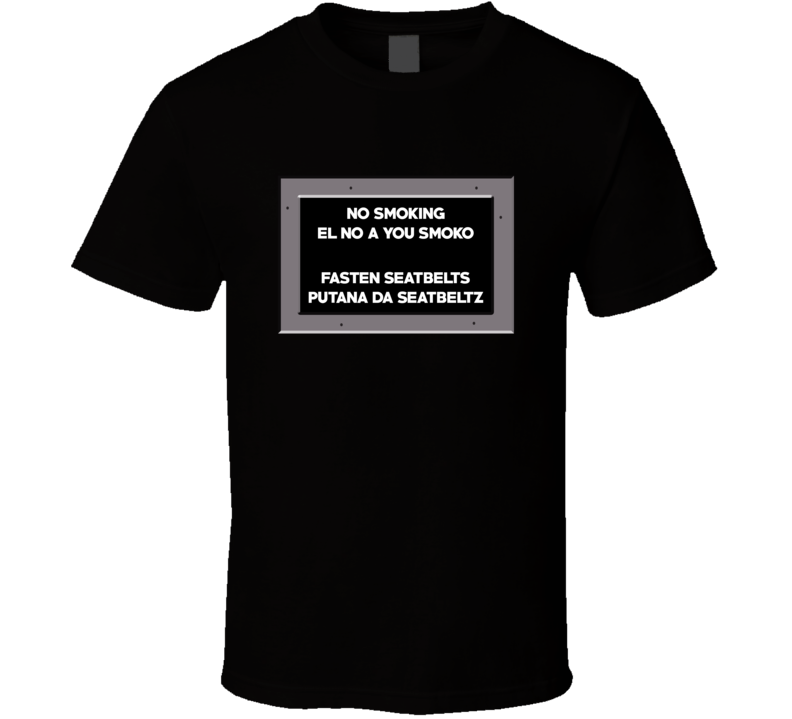 Airplane Leslie Nielsen Seatbelt Funny Parody Movie Fan T Shirt