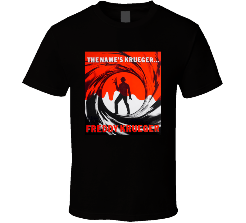 Freddy Krueger Parody 007 Nightmare Elm St Funny Horror Fan T Shirt