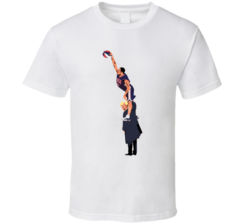 Dunk On Trump Vince Carter Basketball Parody Funny USA T Shirt