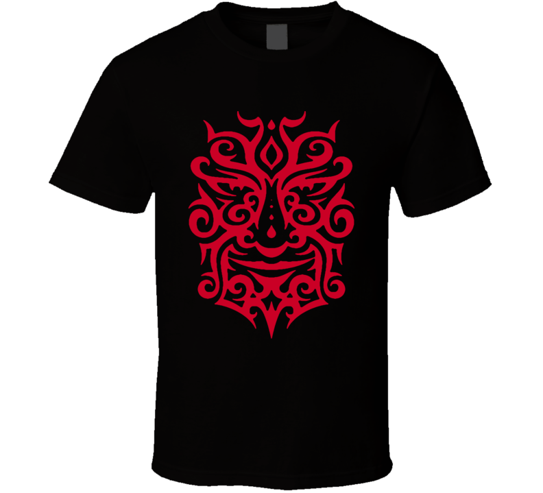 Maori Warrior Tribal Haka New Zeland Polynesian Red Design T Shirt