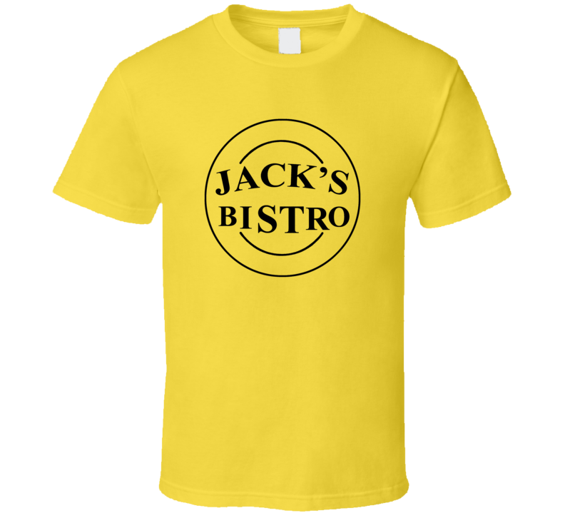 Jacks Bistro Threes Company Jack Tripper Funny TV Parody Fan T Shirt
