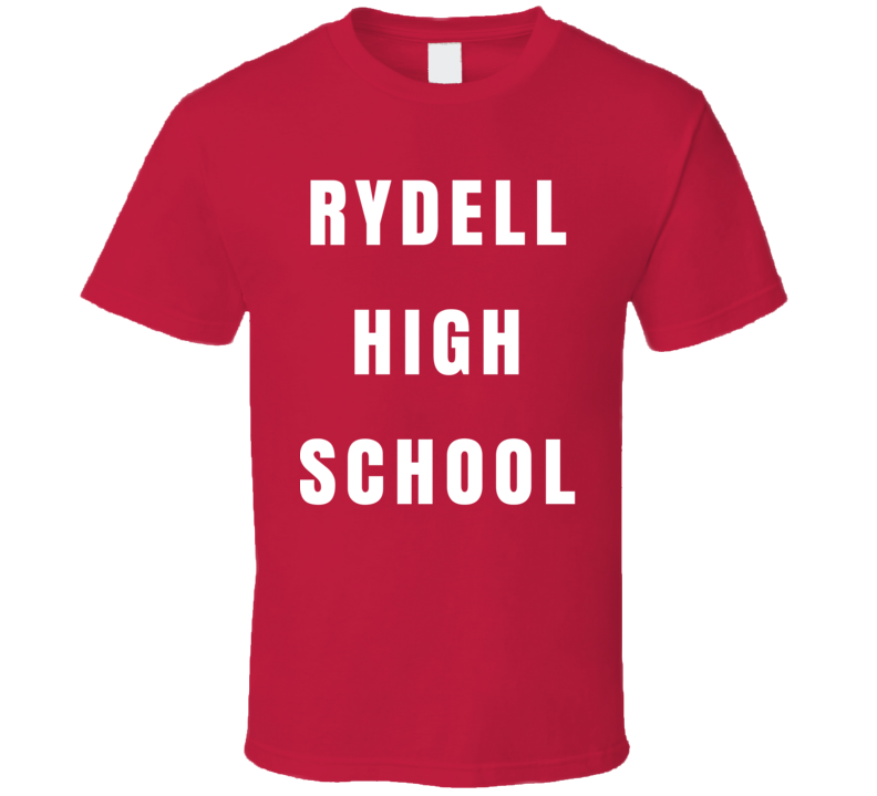 Rydell High School Grease Parody 70s Movie Funny Fan T Shirt