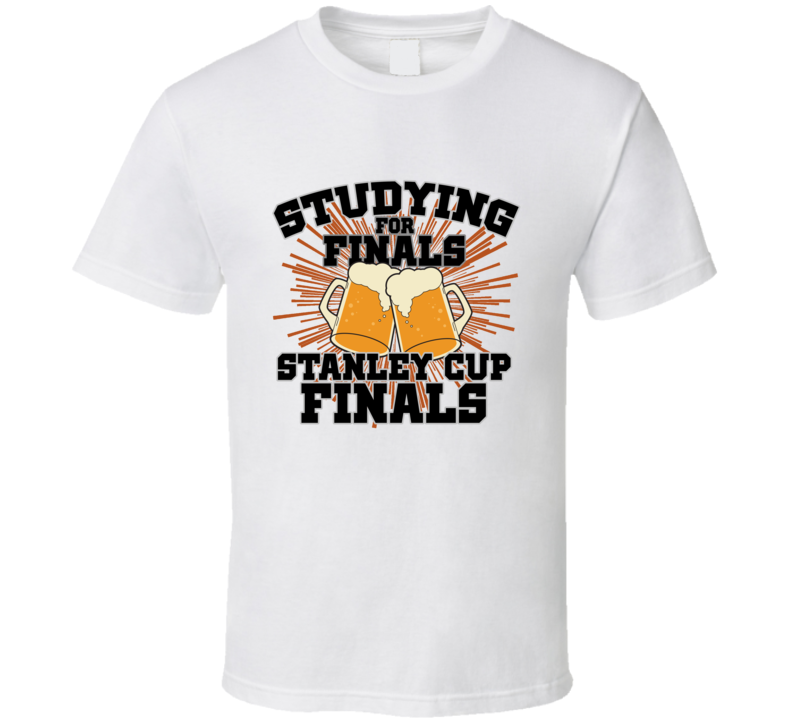 Playoff Hockey Studying For Finals Sports Parody T Shirt