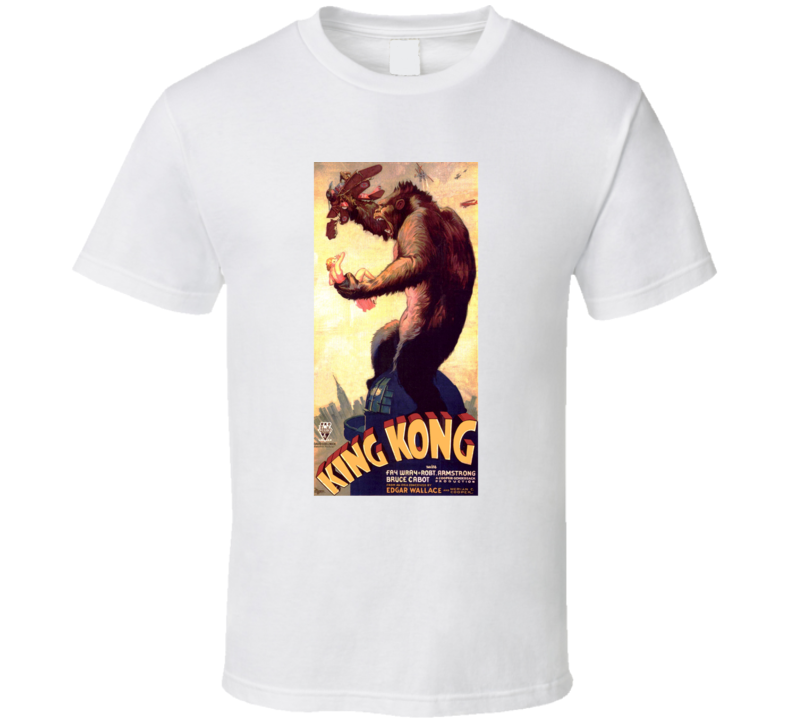 King Kong Original 1933 Iconic Movie Poster Vintage Fan T Shirt