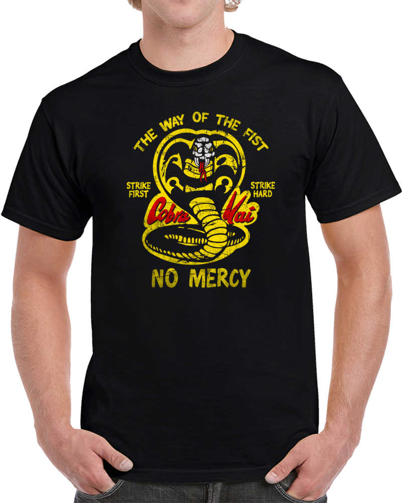 Cobra Kai Strike No Mercy Karate Kid Inspired Movie T Shirt