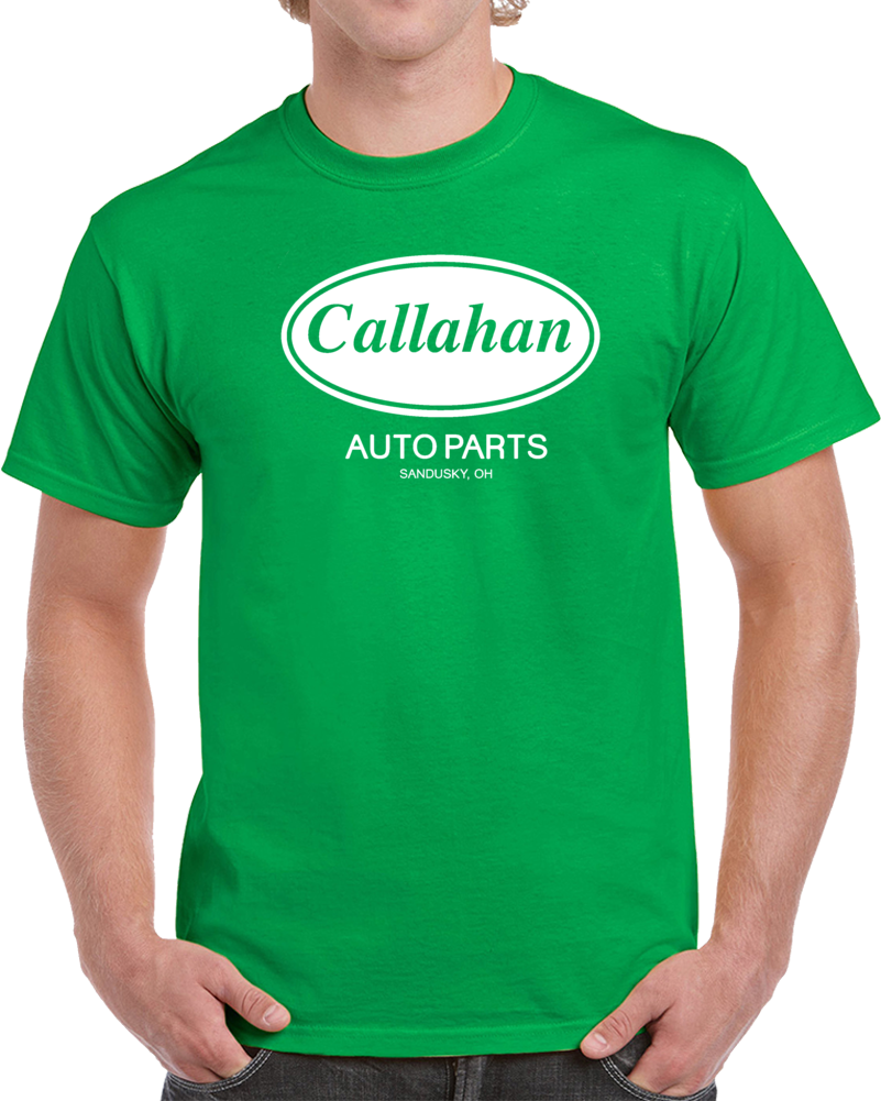 Callahan Auto Parts Tommy Boy Chris Farley Parody Movie T Shirt