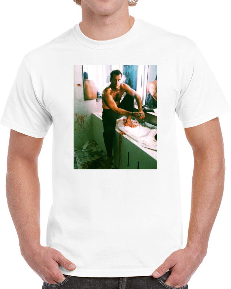 John Mcclane Die Hard Bruce Willis Action Legend Movie Fan T Shirt