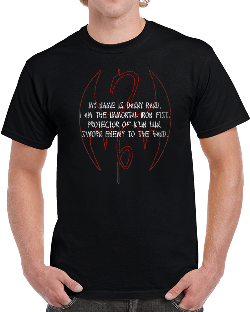 The Immortal Iron Fist Danny Rand Comic Tv Fan Cool T Shirt