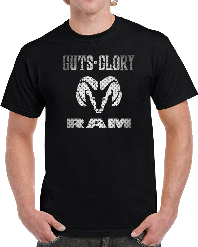 Guts Glory Ram Dodge Truck Fan Country Usa T Shirt