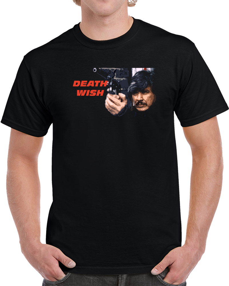 Death Wish Charles Bronson Classic Icon Movie Fan T Shirt