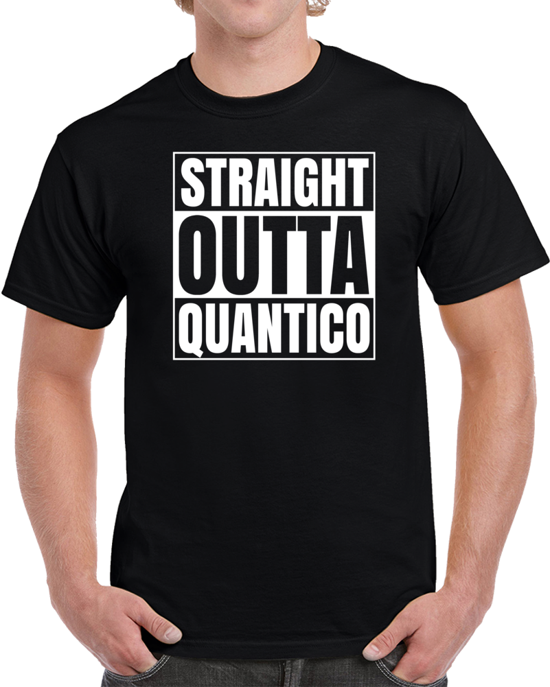 Straight Outta Quantico Fbi Funny Tv Parody T Shirt