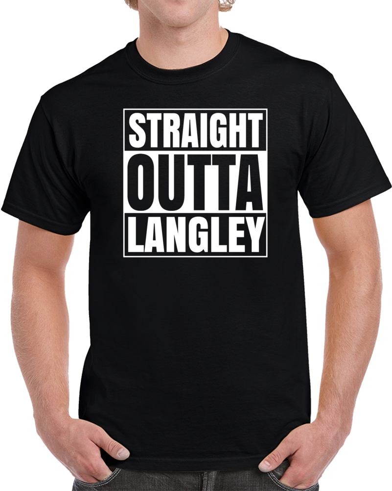 Straight Outta Langley Cia Funny Parody T Shirt