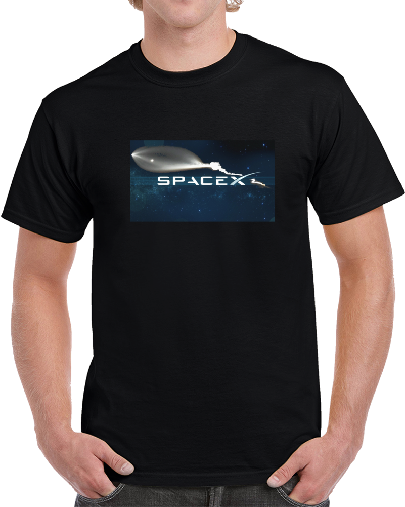 Spacex Cool Launch Falcon California Rocket Science Elon Musk Genius T Shirt