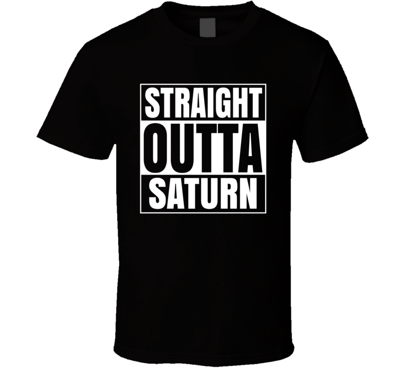 Straight Outta Saturn Funny Astronomy Science Cool Fan T Shirt