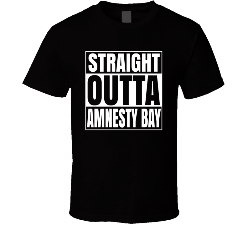 Straight Outta Amnesty Bay Aquaman Comic Superfan Cool T Shirt
