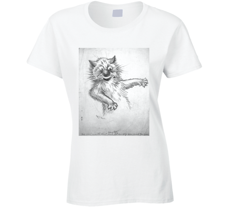 Louis Wain Cat Funny Cool Drawing On A T Shirt