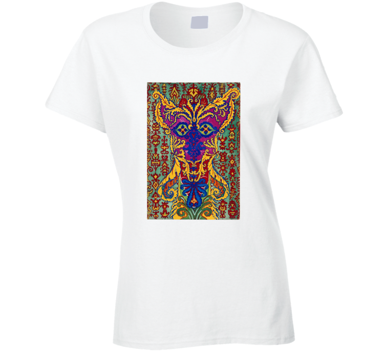 Louis Wain Psychedelic Cat Cool Painting On A T Shirt