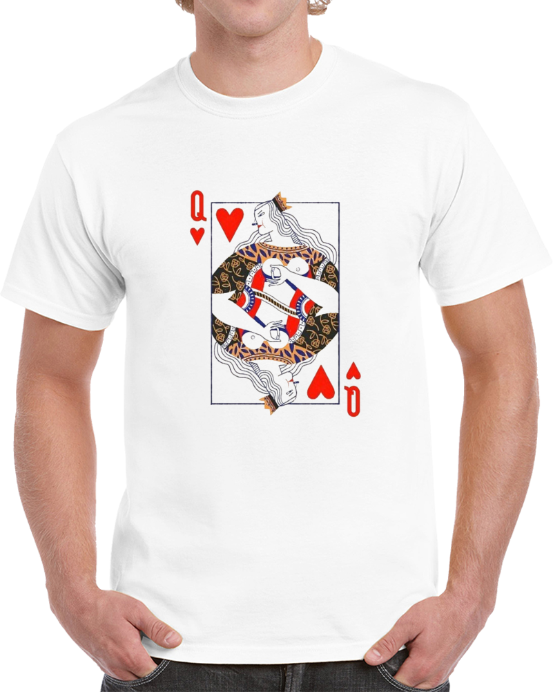 Queen Of Hearts Sexy Cards Alternative Funny Cool T Shirt