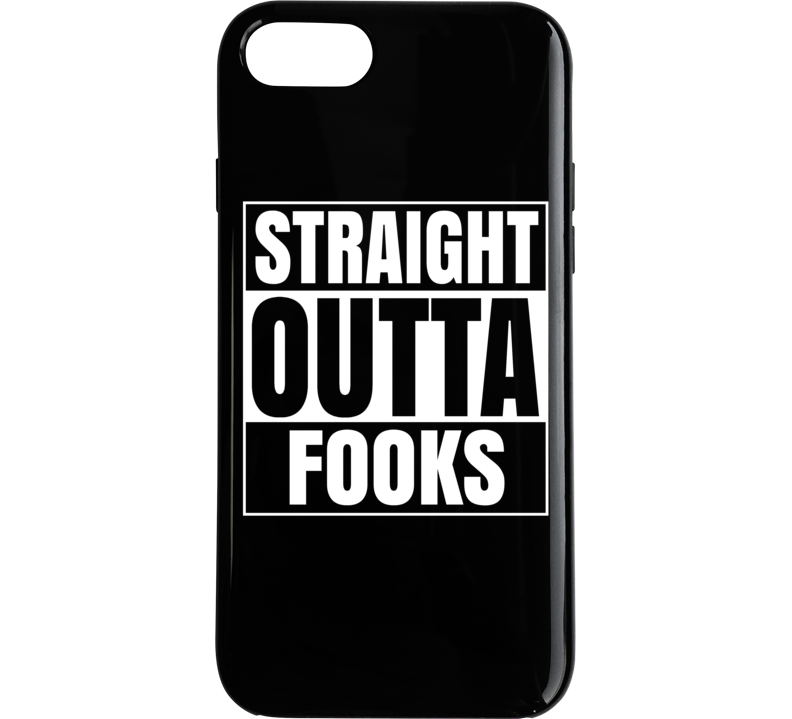 Straight Outta Fooks Non Given Funny Parody Design Phone Case