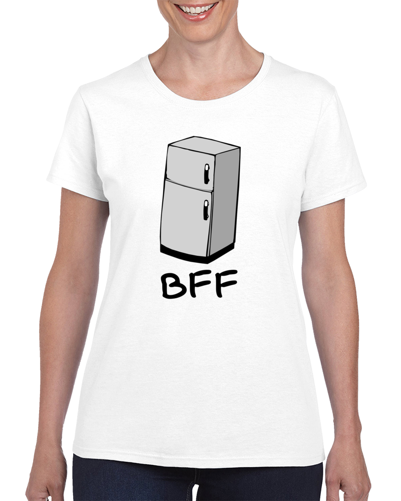 Bff Funny Fridge Food Foodie Eat Parody Cool T Shirt