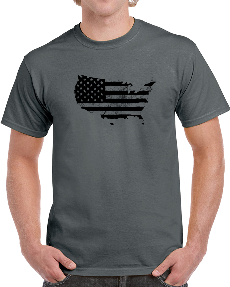 Usa Flag Merica America Proud Military Fan T Shirt