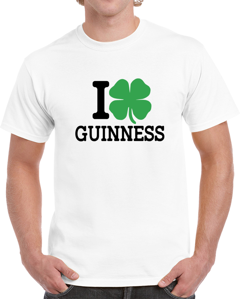 I Shamrock Guinness Beer Funny St Patrick's Day Irish T Shirt
