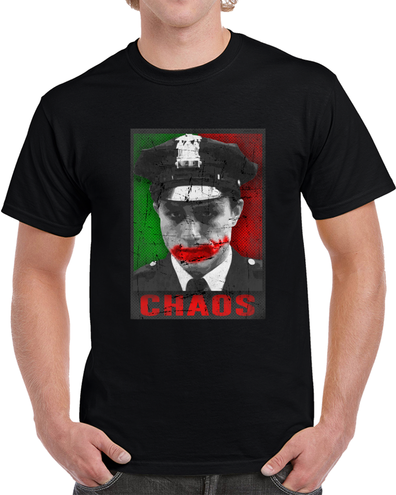 Joker Heath Ledger Chaos Parody Obama Style Poster Cool T Shirt