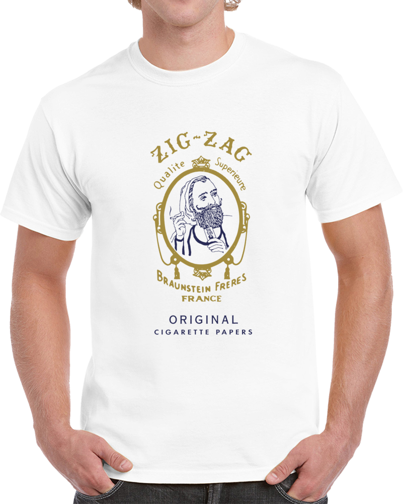 Zig Zag Rolling Papers Smoking Trending Cool T Shirt