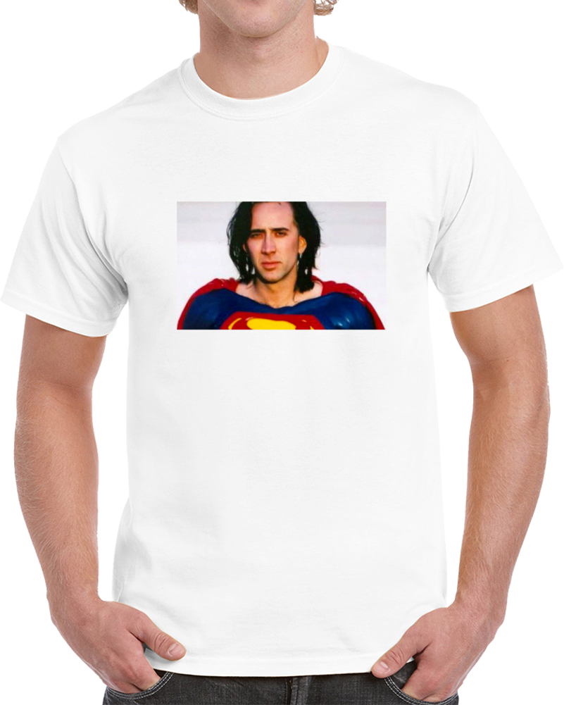 Nicolas Cage Fan Superman 90s Funny T Shirt