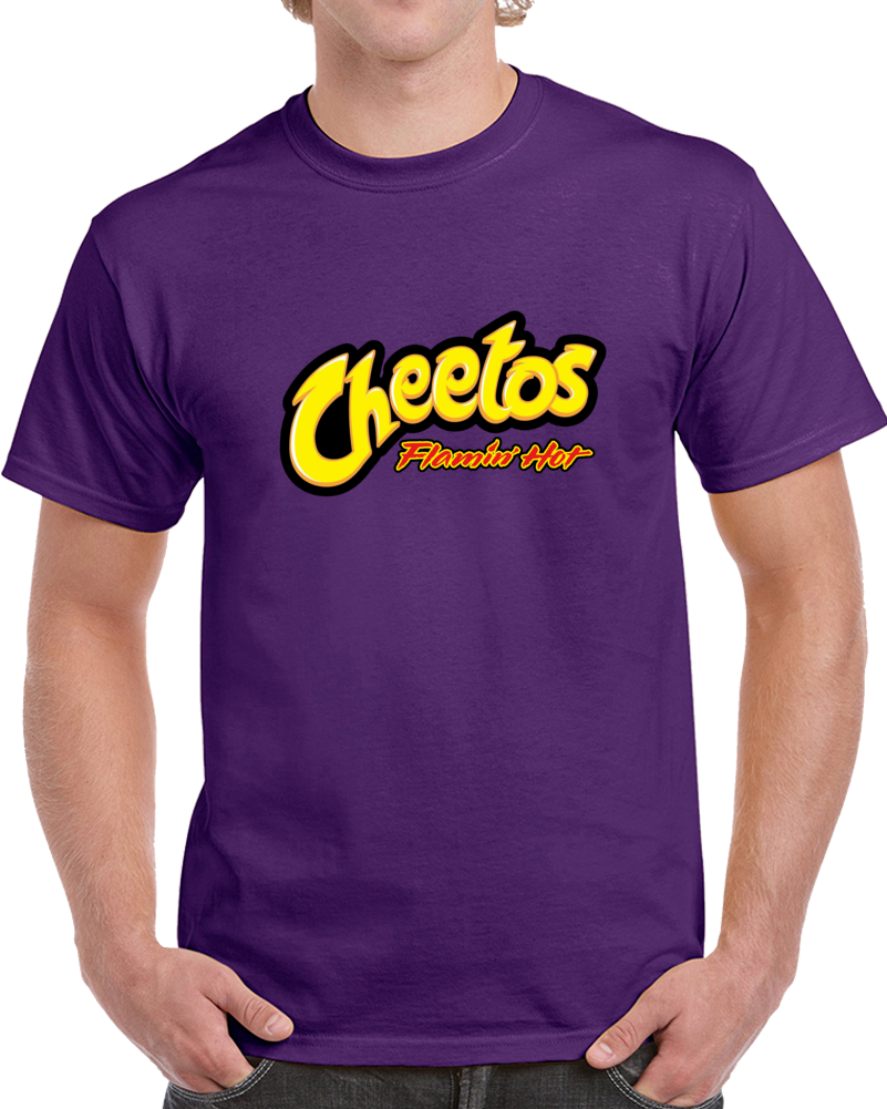 Cheeto Flamin' Hot Cheezy Cheezies Food Love Fun Fan T Shirt