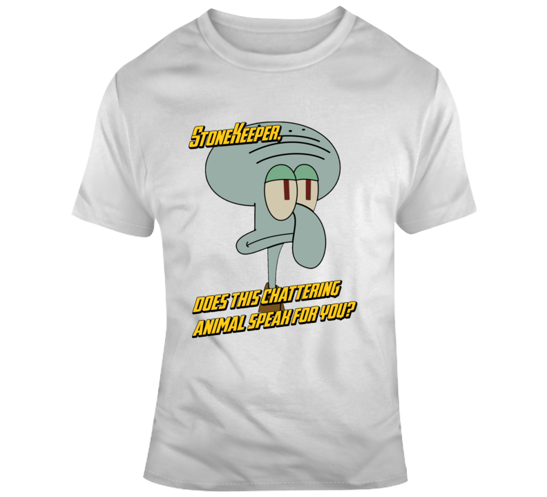 Ebony Maw Squidward Chattering Animal Quote Funny Parody Fan T Shirt