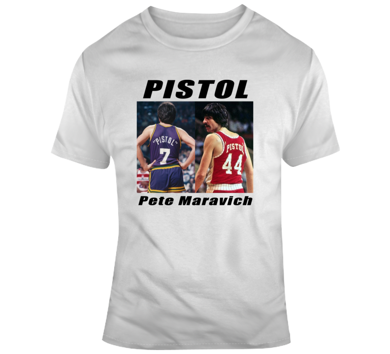 Pistol Pete Maravich Legend Basketball Goat Fan T Shirt