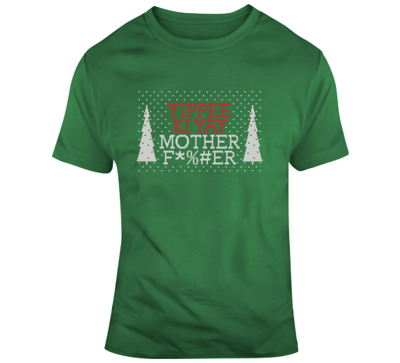 Die Hard Parody Christmas Sweater Style Funny Movie Parody T Shirt