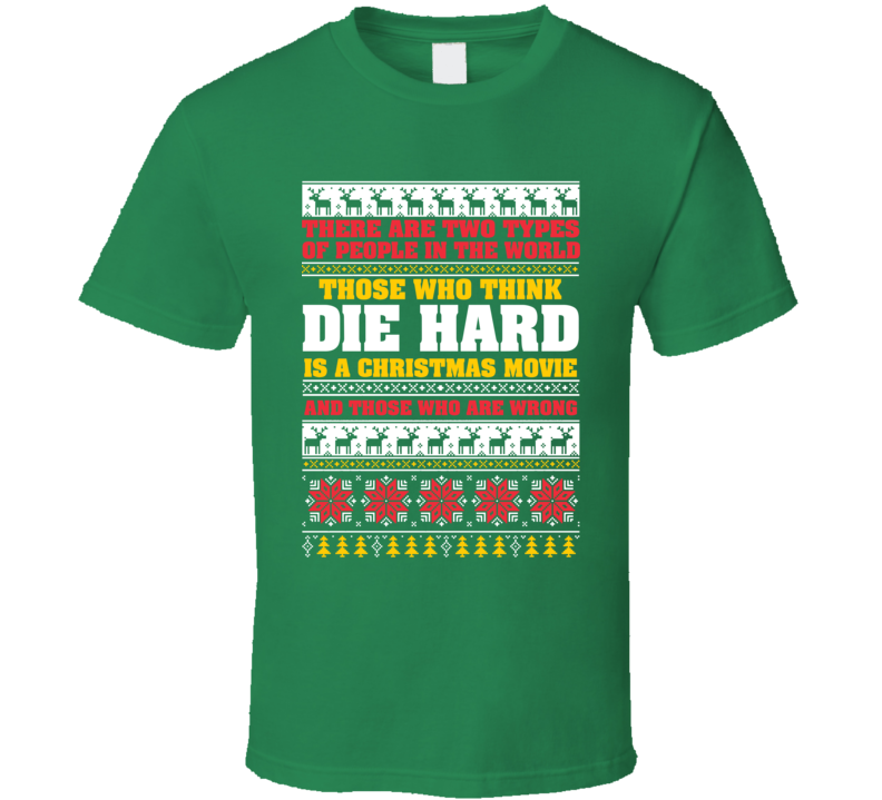 Die Hard Parody Ugly Christmas Sweater Funny Movie T Shirt