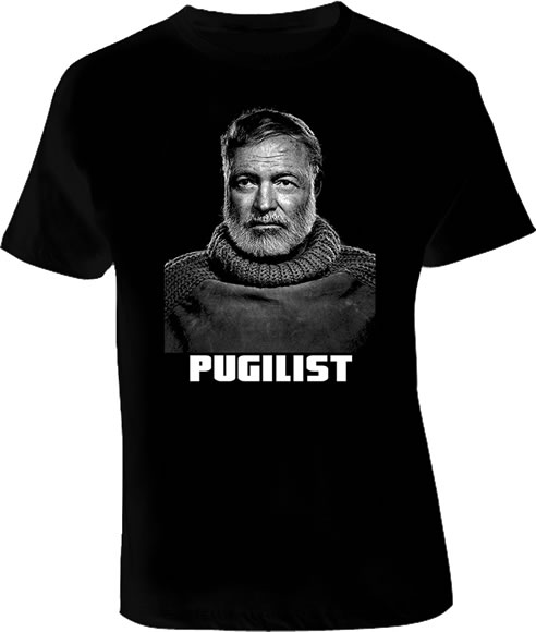 Ernest Hemingway writer pugilist boxer t shirt