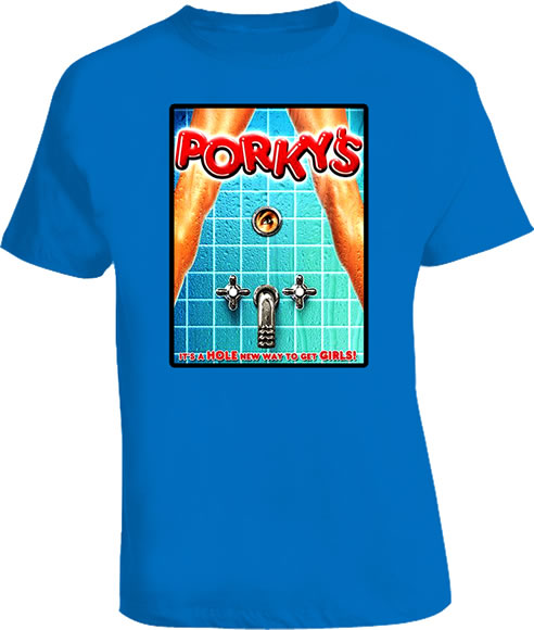 Porky's funny movie 80s t shirt