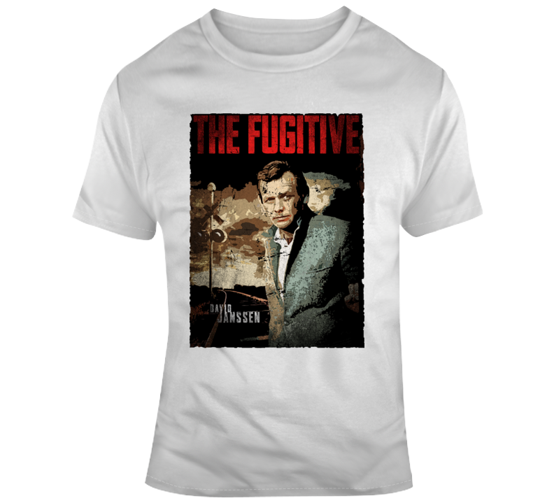 The Fugitive David Janssen Vintage Tv Fan T Shirt T Shirt