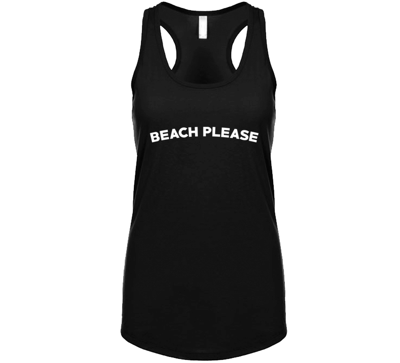 Beach Please Funny Retro Summer T Shirt Tanktop
