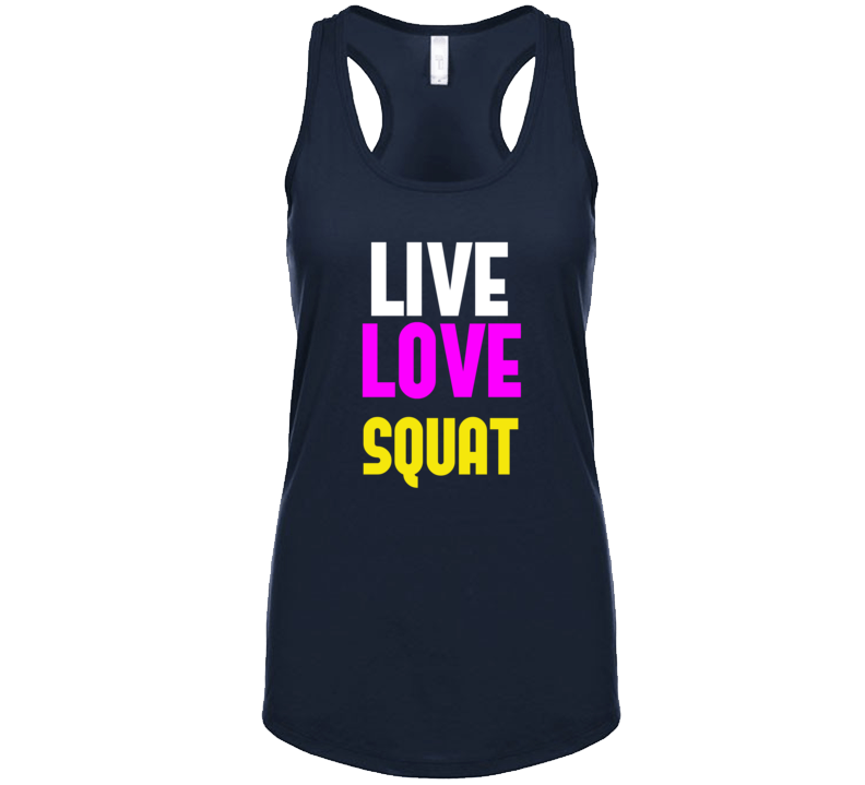 Live Love Squat Gym Workout Tanktop
