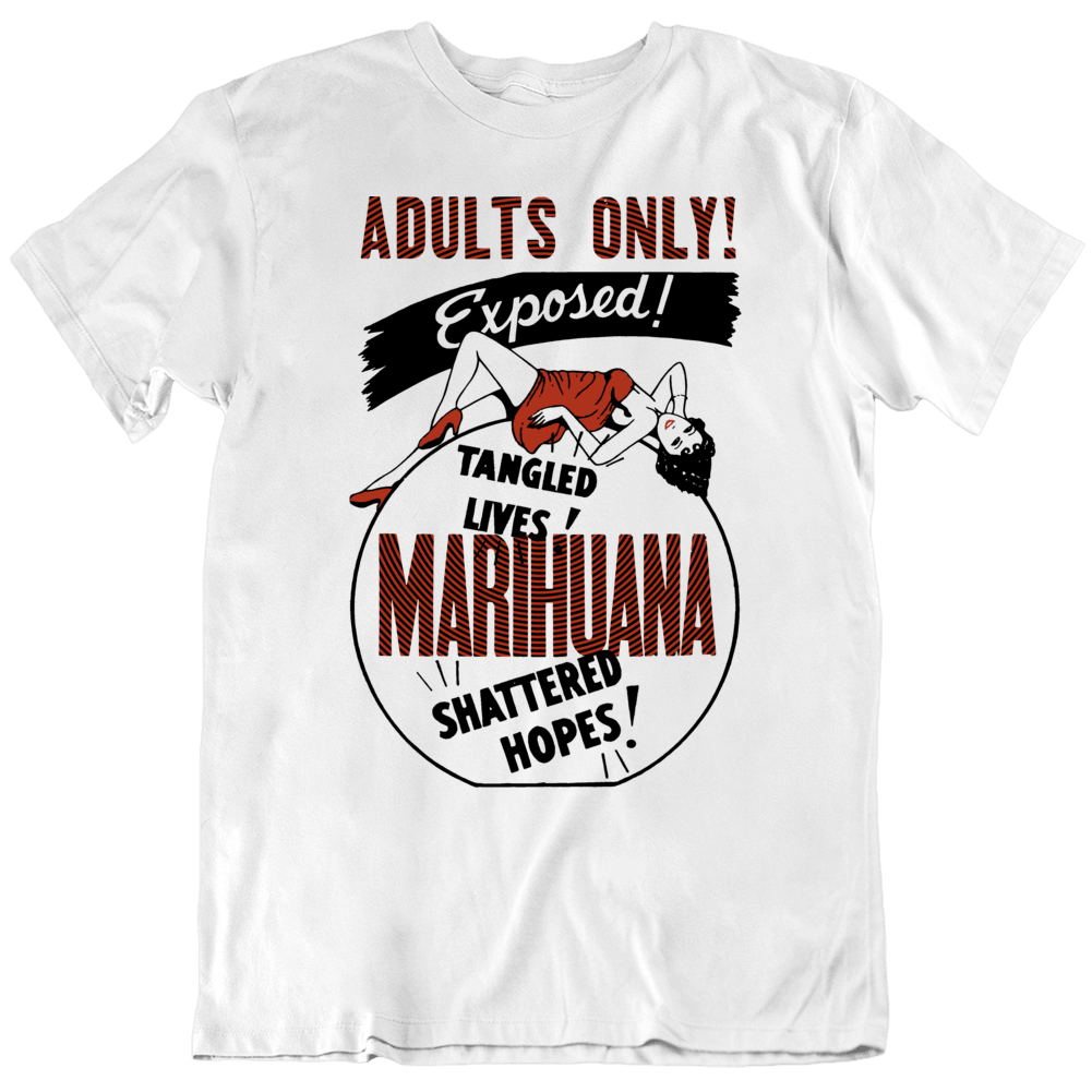 Weed Controversy Ad Vintage Funny T Shirt
