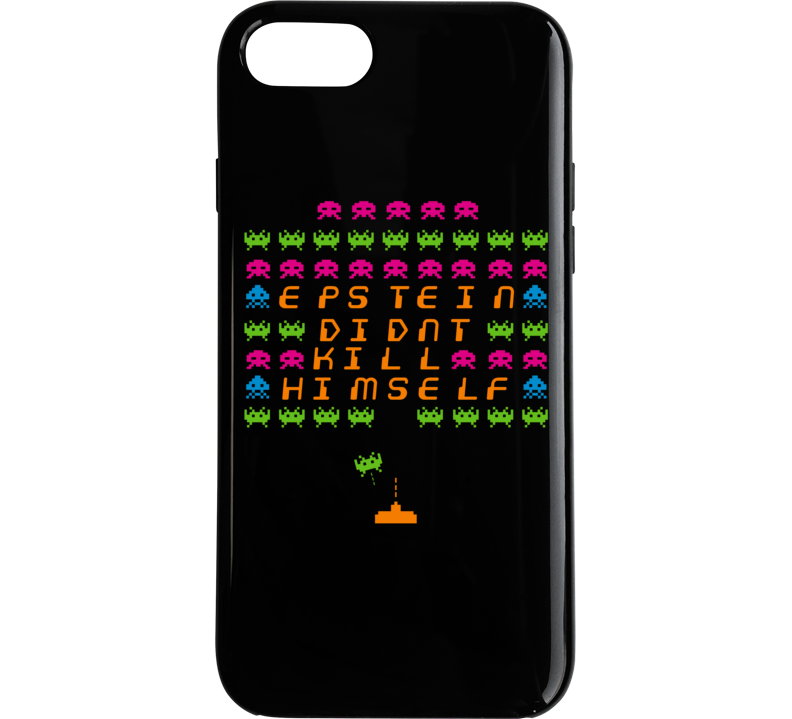 Epstein Didn't Kill Himself Parody Space Invaders Conspiracy Phone Case