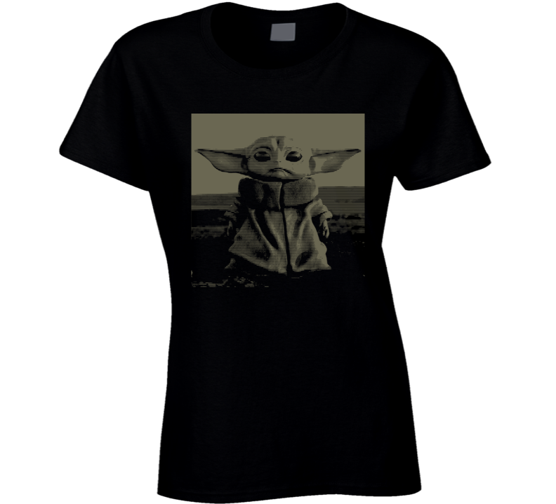 Baby Yoda Exclusive Star Wars Mandalorian Fan Ladies T Shirt