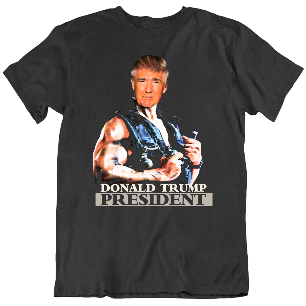 Donald Trump President Usa Republican Vote Commando Parody T Shirt