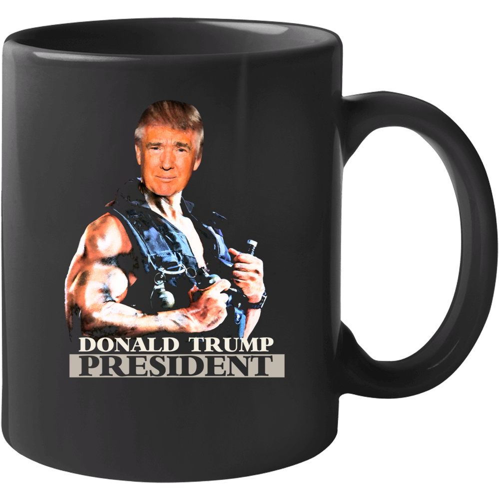 Donald Trump President Usa Republican Vote Commando Parody Mug
