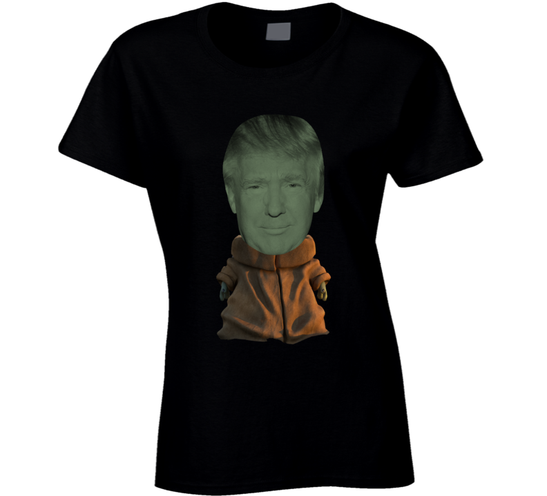 President Donald Trump Baby Yoda Parody Usa Republican Ladies T Shirt